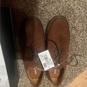Nautica Men's Tan Leather Oxfords